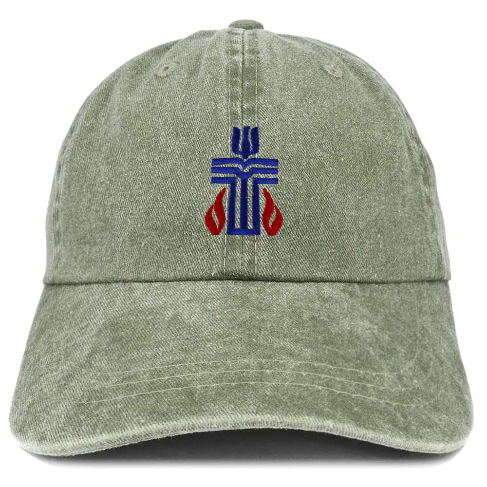 Trendy Apparel Shop Presbyterian Church Embroidered Pigment Dyed Washed Baseball Cap
