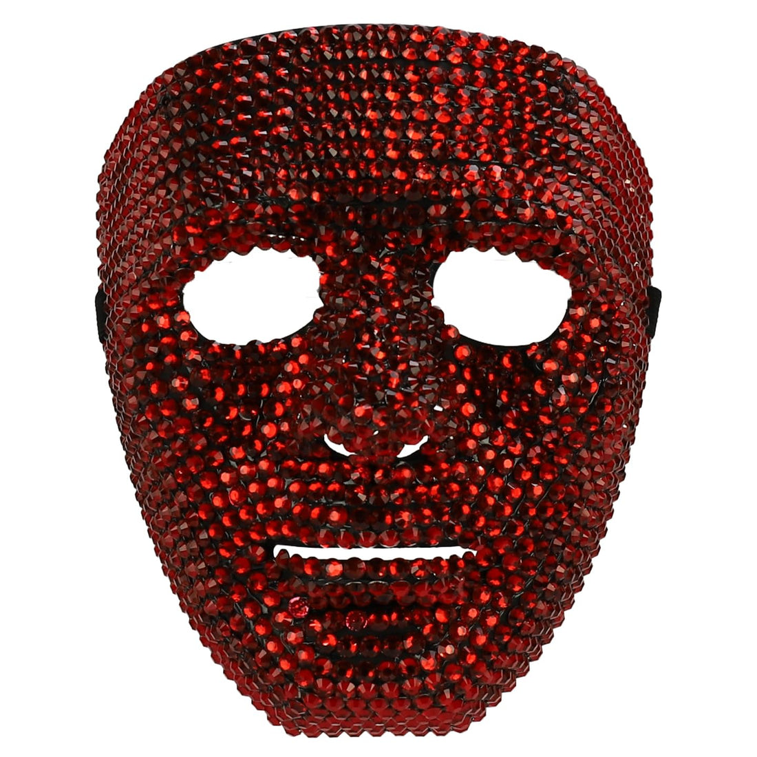 Trendy Apparel Shop Bling Rhinestone Skull Half Mask Costume Accessory