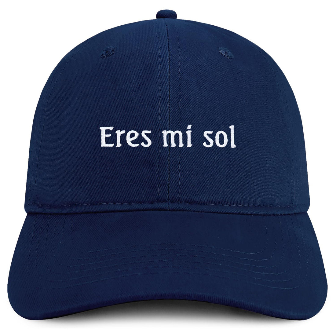 Trendy Apparel Shop Eres mi sol Embroidered Cotton Low Profile Dad Hat