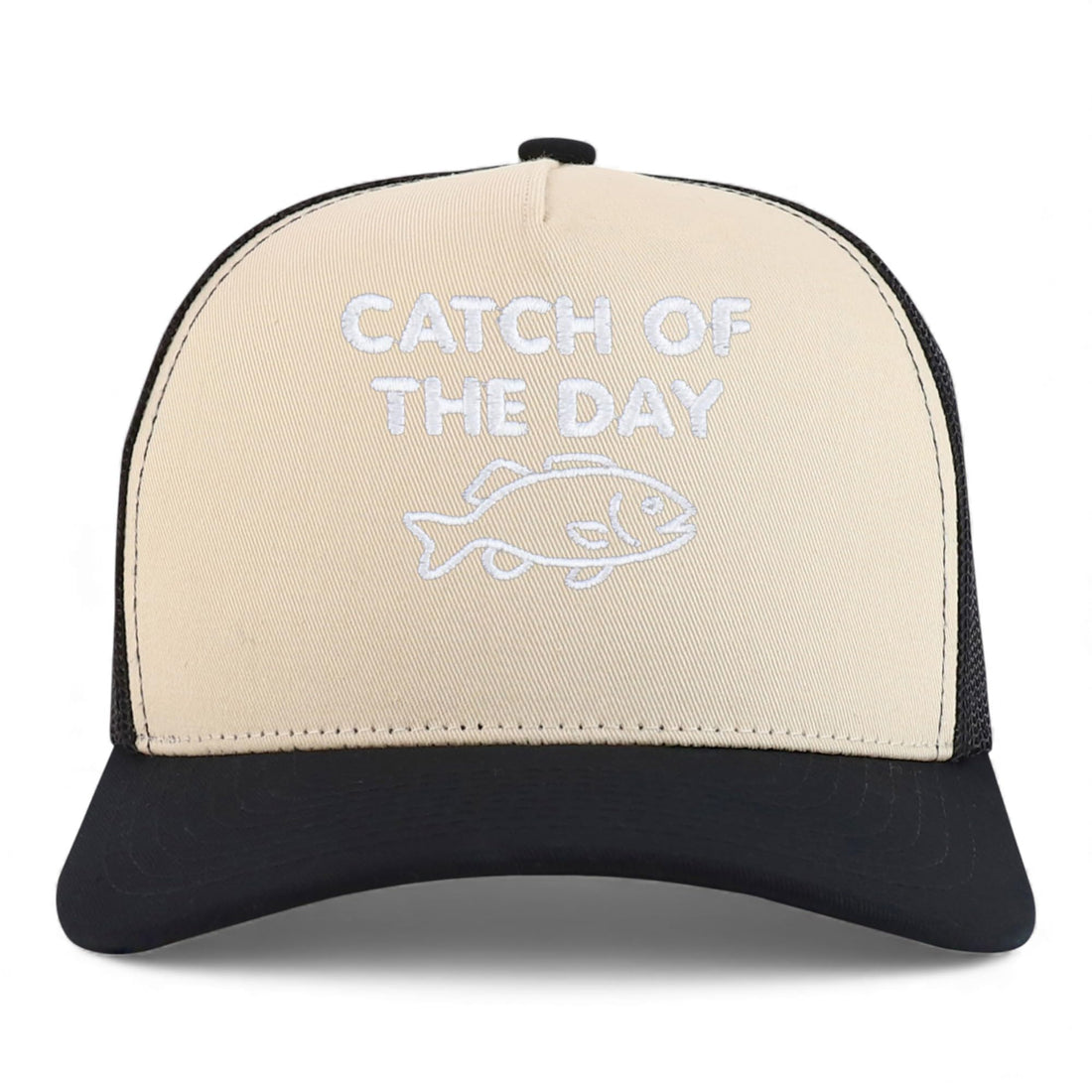 Trendy Apparel Shop Catch of The Day Embroidered 5 Panel Snapback Trucker Cap