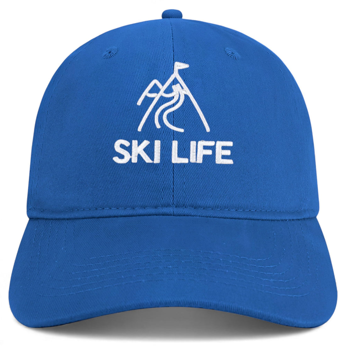 Trendy Apparel Shop Ski Life Embroidered Cotton Unstructured Low Profile Dad Hat