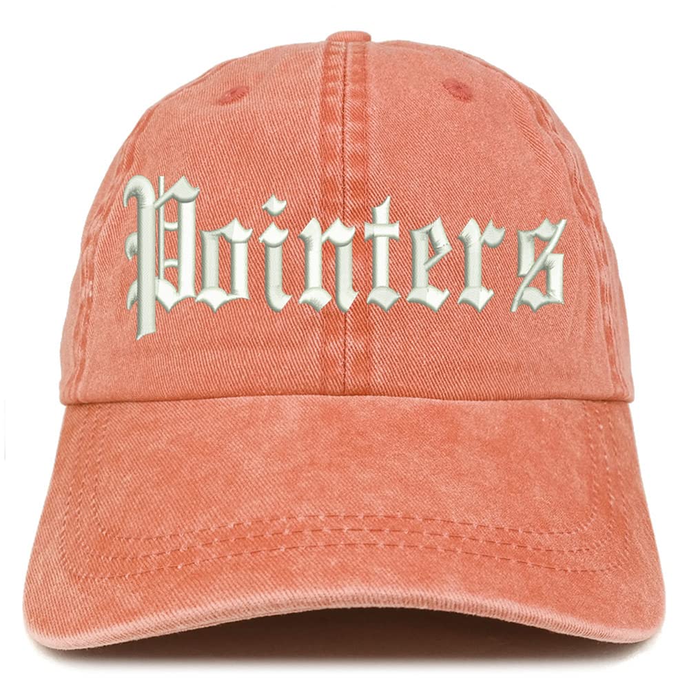 Trendy Apparel Shop Old English Pointers Washed Pigment Dyed Baseball Cap