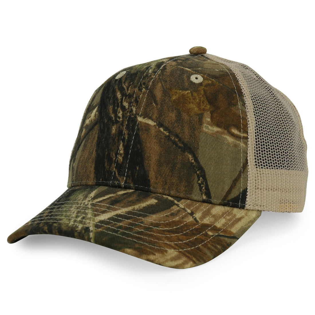 Trendy Apparel Shop Hunting Camouflage Adjustable Mesh Back Tucker Cap