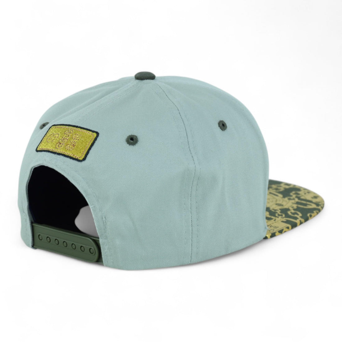 Trendy Apaprel Shop 5 Panel Bear Money Design Embroidered Flatbill Snapback Cap
