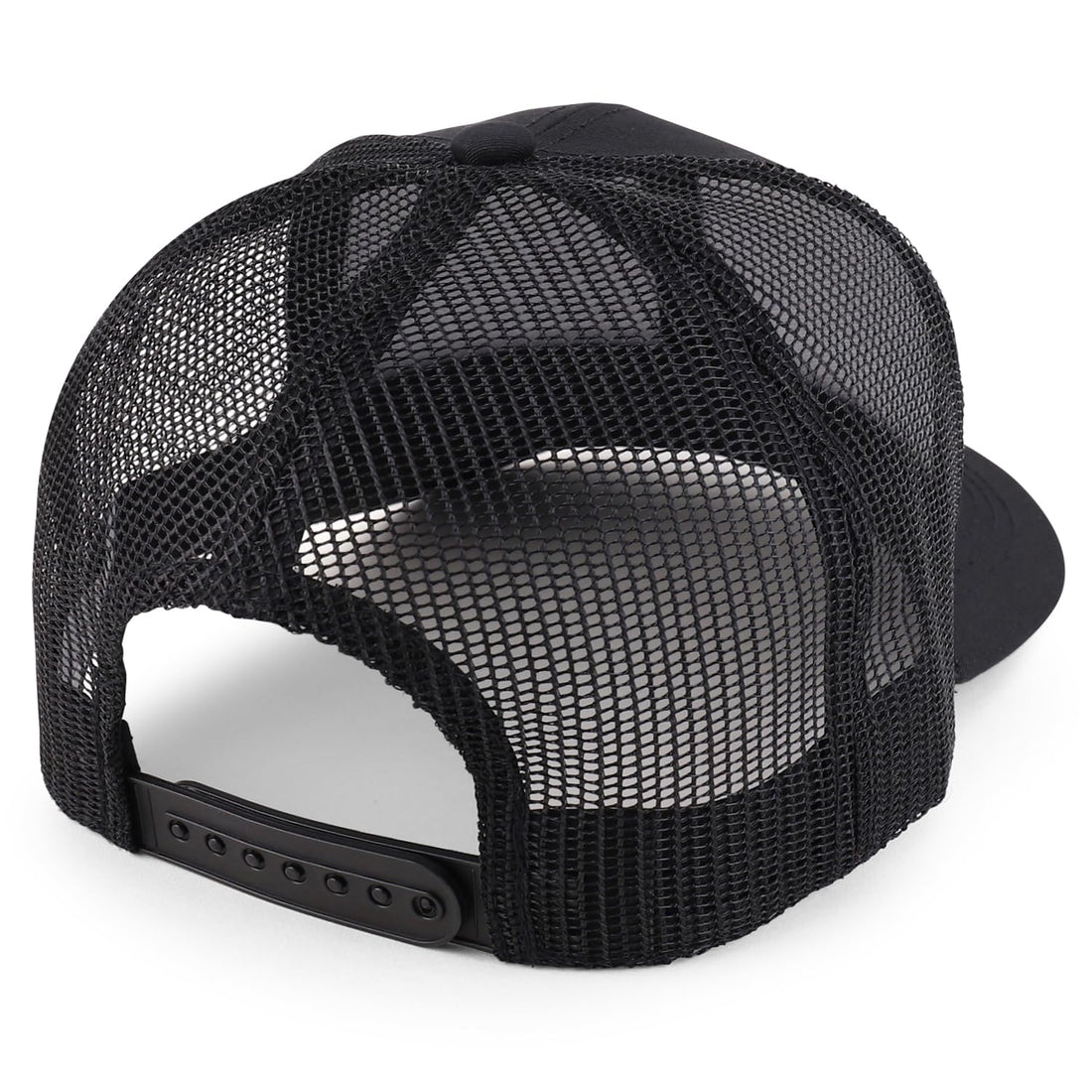 Trendy Apparel Shop Ladybug Embroidered Patch Structured 6 Panel Mesh Back Trucker Cap