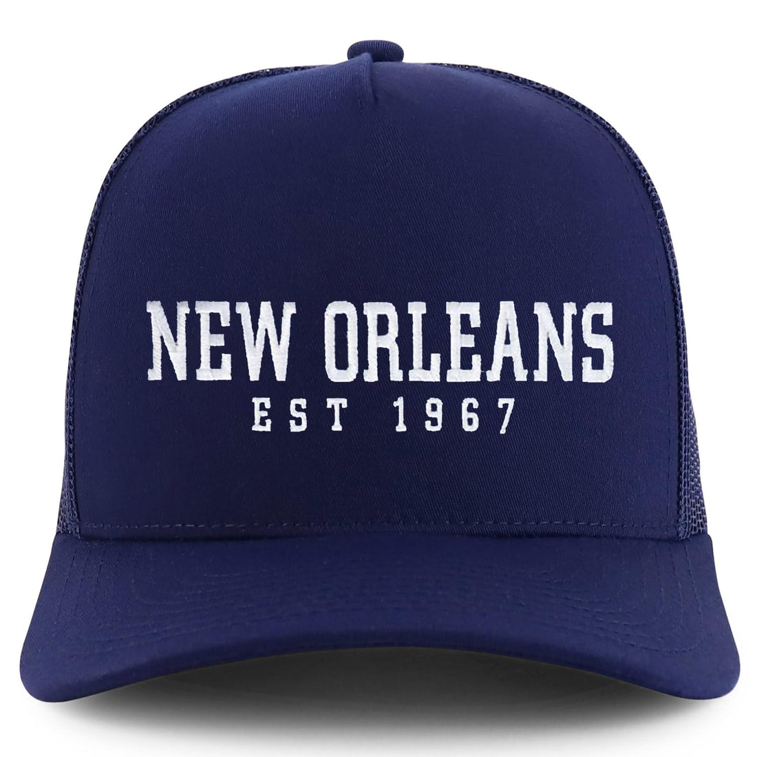 Trendy Apparel Shop New Orleans Est.1967 Embroidered 5 Panel Snapback Trucker Cap