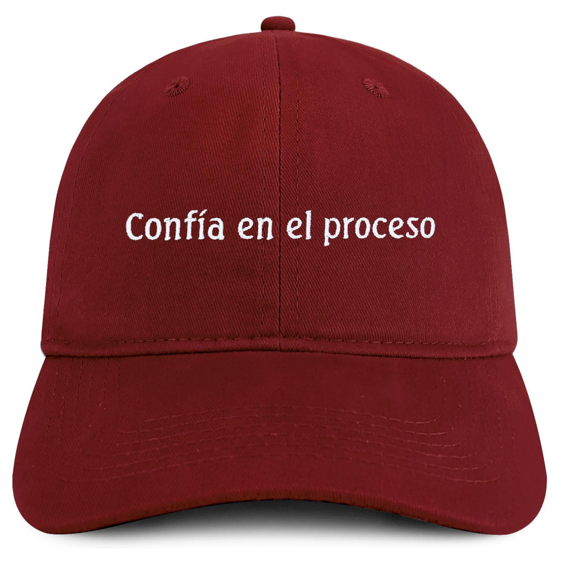 Trendy Apparel Shop Confia En El Proceso Embroidered Cotton Low Profile Dad Hat