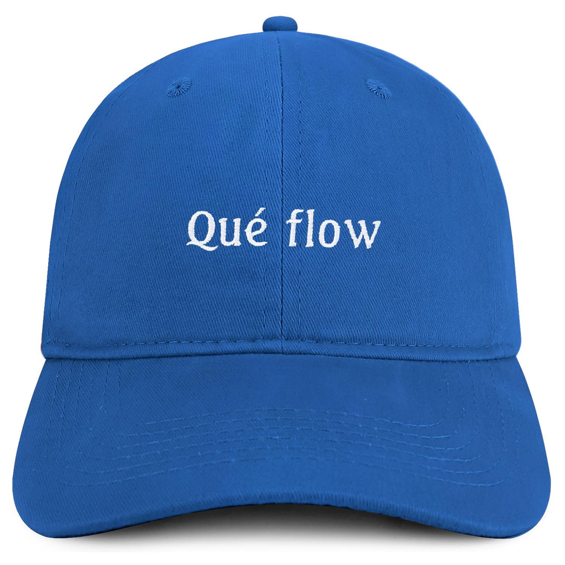 Trendy Apparel Shop Que Flow Embroidered Cotton Low Profile Dad Hat