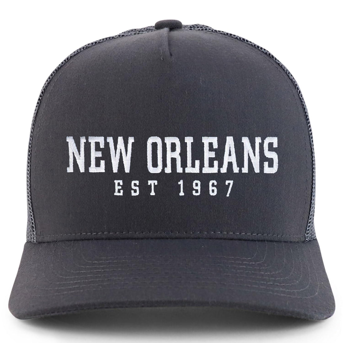 Trendy Apparel Shop New Orleans Est.1967 Embroidered 5 Panel Snapback Trucker Cap