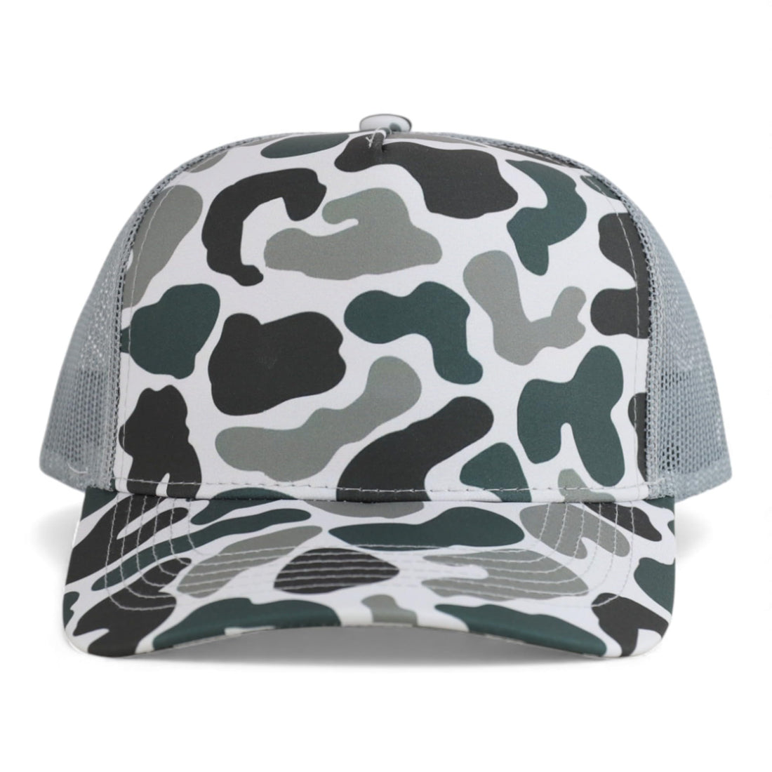 Trendy Apparel Shop 5 Panel Structured Crown Curved Bill Trucker Cap