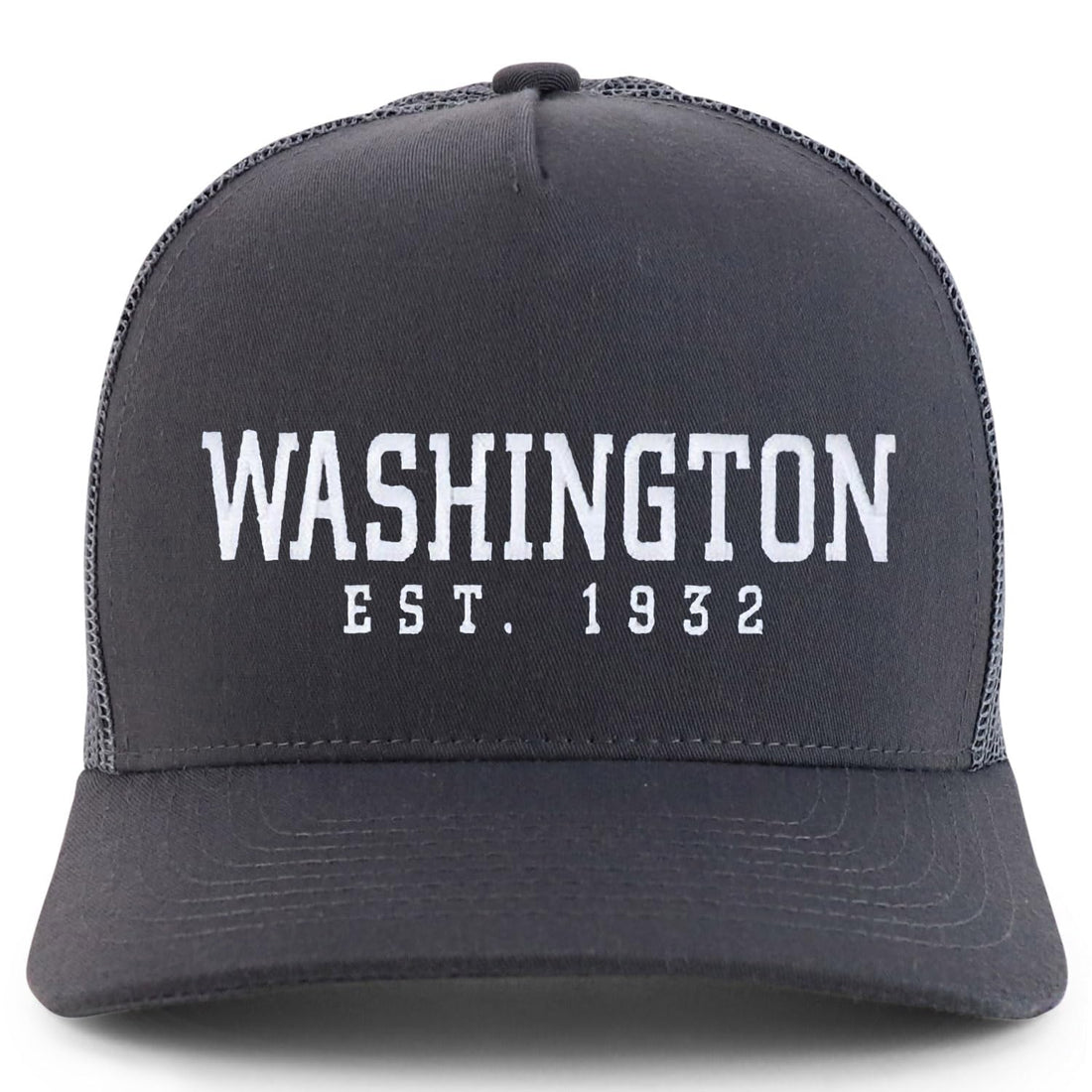 Trendy Apparel Shop Washington Est.1932 Embroidered 5 Panel Snapback Trucker Cap