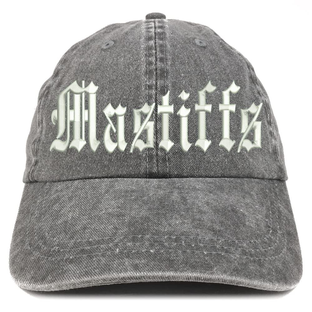 Trendy Apparel Shop Old English Mastiffs Washed Pigment Dyed Baseball Cap