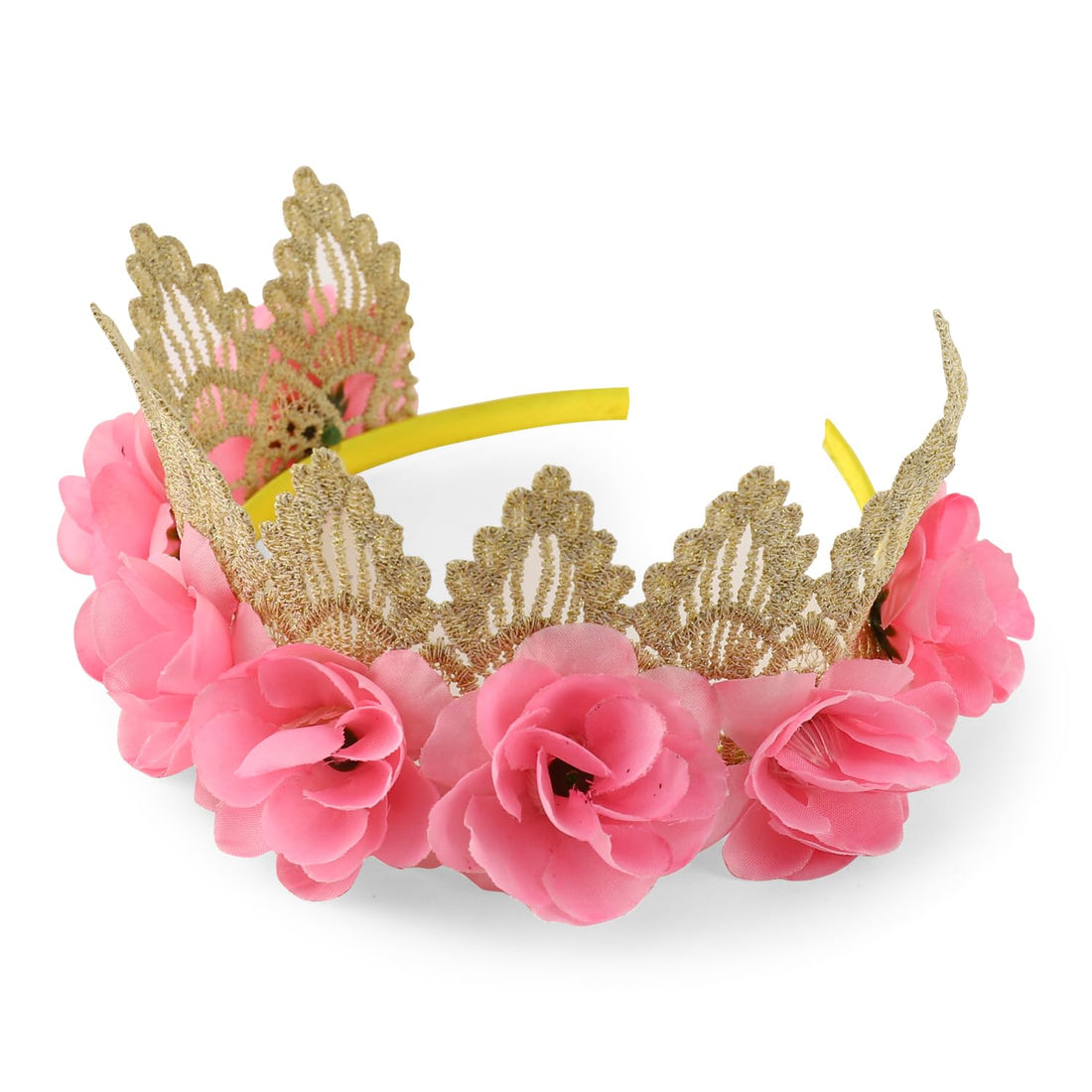 Trendy Apparel Shop Rose Flower Headband Costume Accessories
