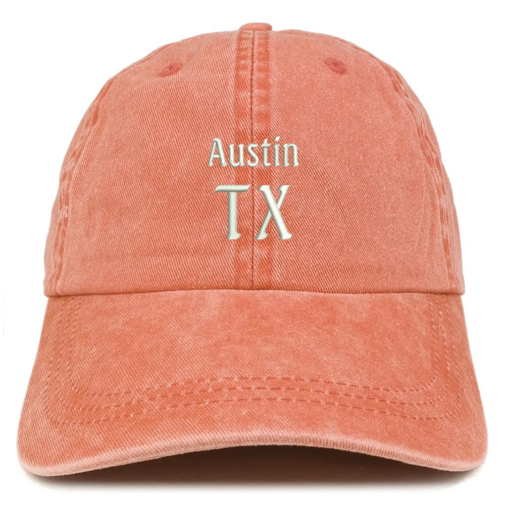 Trendy Apparel Shop Austin TX Embroidered Pigment Dyed Washed Baseball Cap