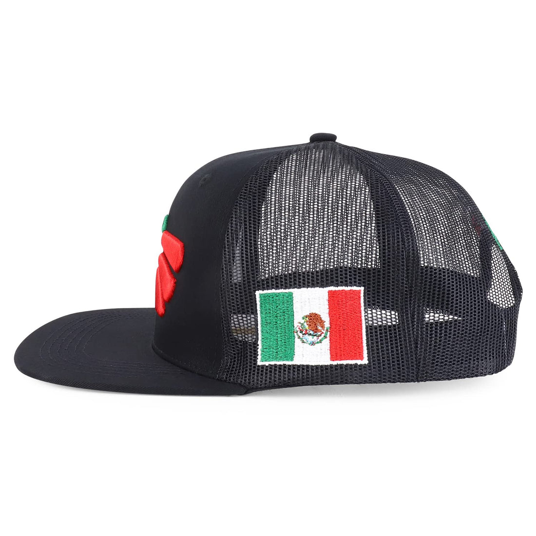 Trendy Apparel Shop XXL Hecho En Mexico Eagle 3D Embroidered Flatbill Snapback Mesh Cap