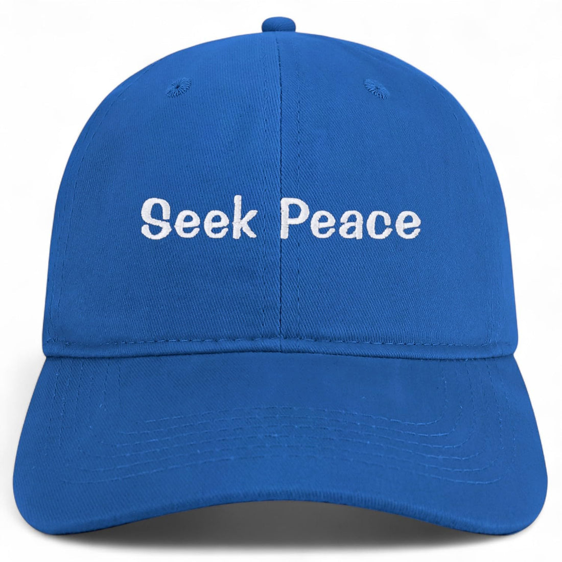 Trendy Apparel Shop Seek Peace Embroidered Cotton Unstructured Low Profile Dad Hat