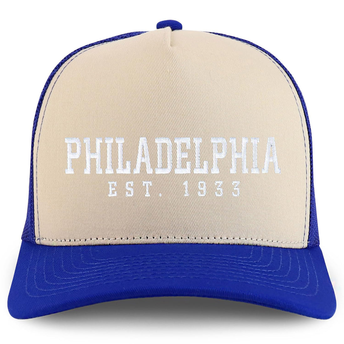 Trendy Apparel Shop Philadelphia Est.1933 Embroidered 5 Panel Snapback Trucker Cap