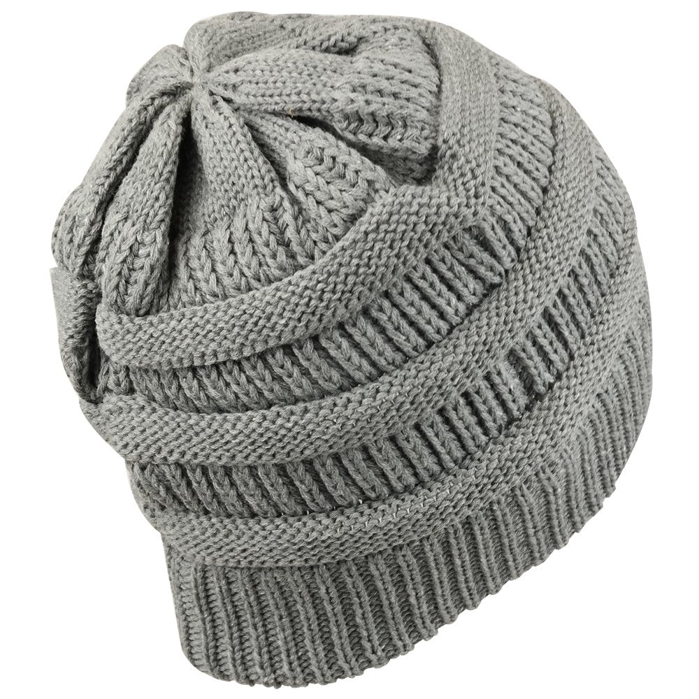 Trendy Apparel Shop Lightweight Ribbed Knit 365 Stretchable Beanie Cap