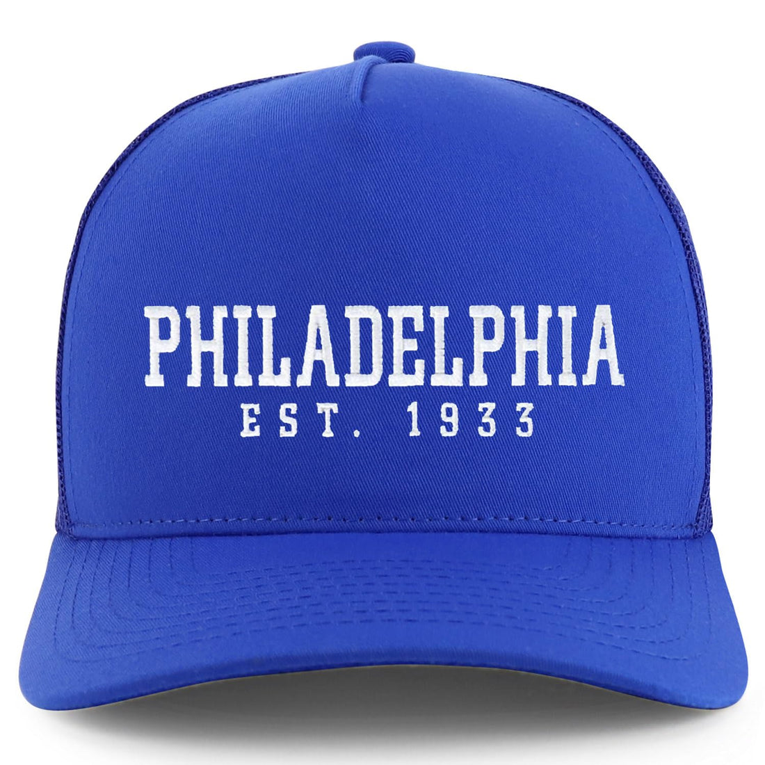 Trendy Apparel Shop Philadelphia Est.1933 Embroidered 5 Panel Snapback Trucker Cap