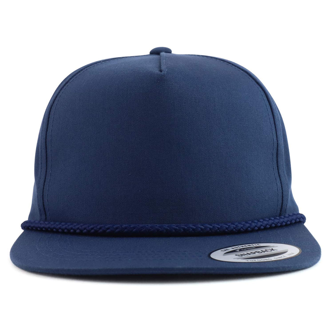 Trendy Apparel Shop Classic 5 Panel Golf Cap Flatbill Snapback Hat