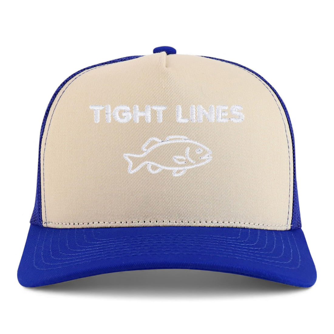 Trendy Apparel Shop Tight Lines Embroidered 5 Panel Snapback Trucker Cap