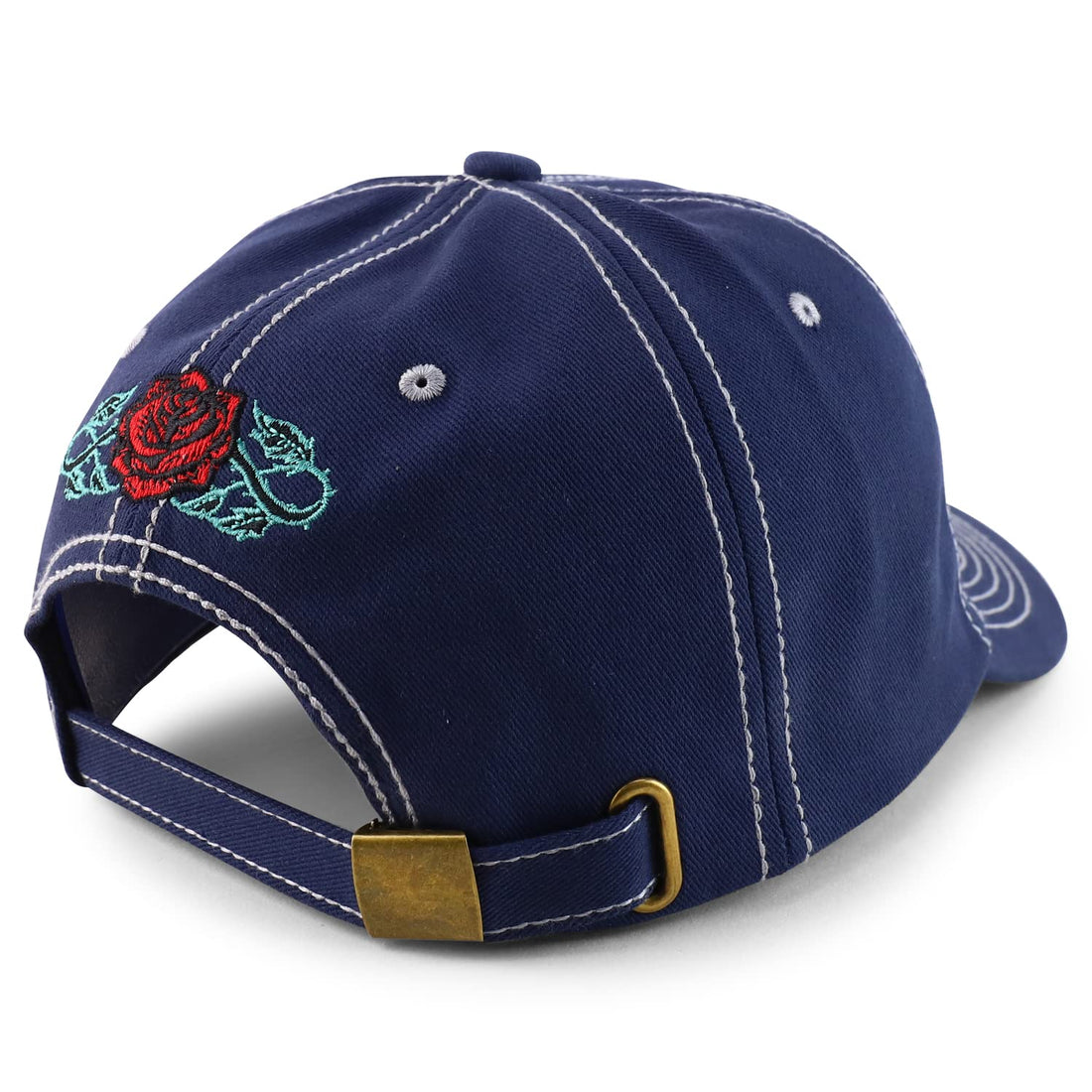Trendy Apparel Shop Dia De Los Muerto Skull Embroidered Baseball Cap