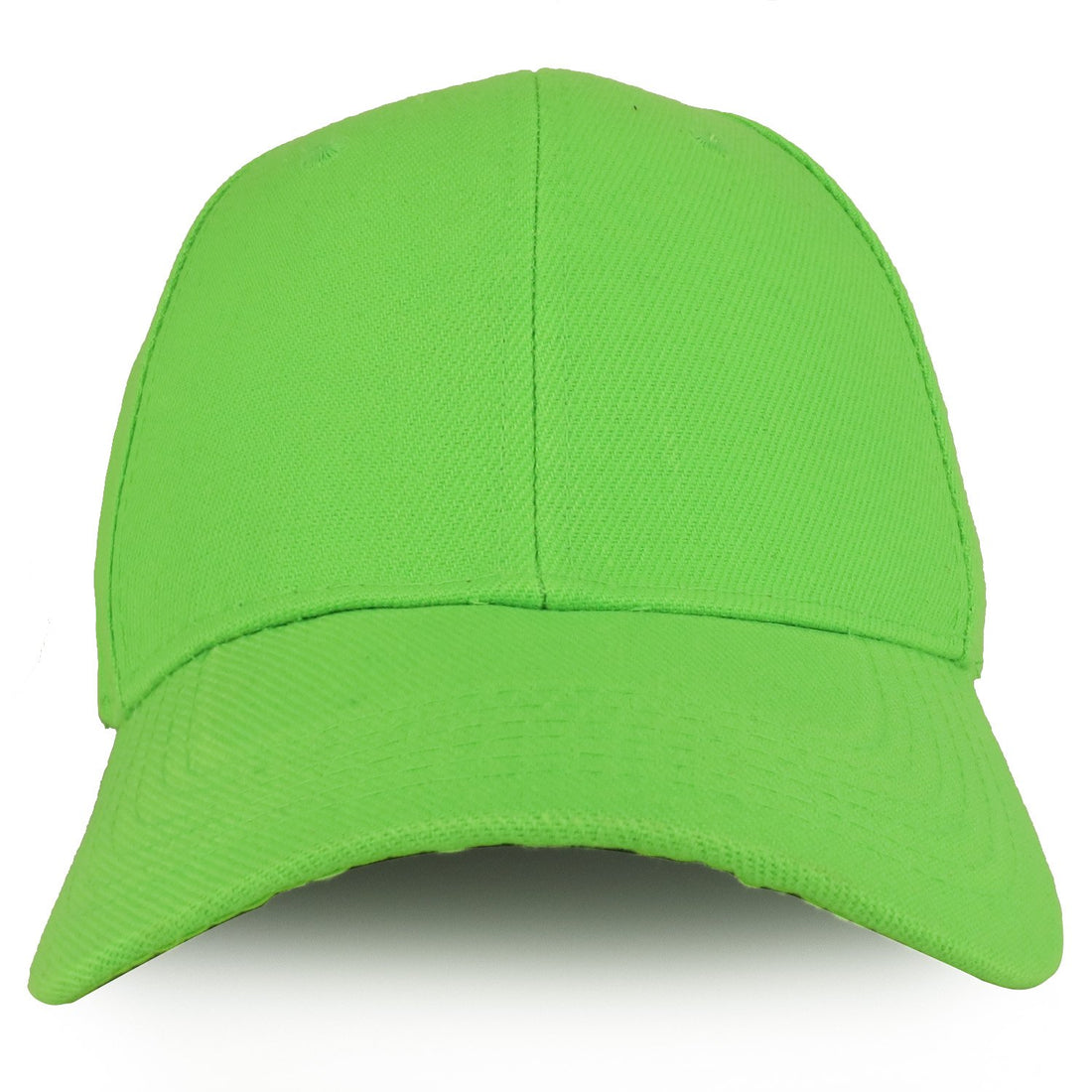 Trendy Apparel Shop Plain Structured Crown Adjustable Baseball Cap