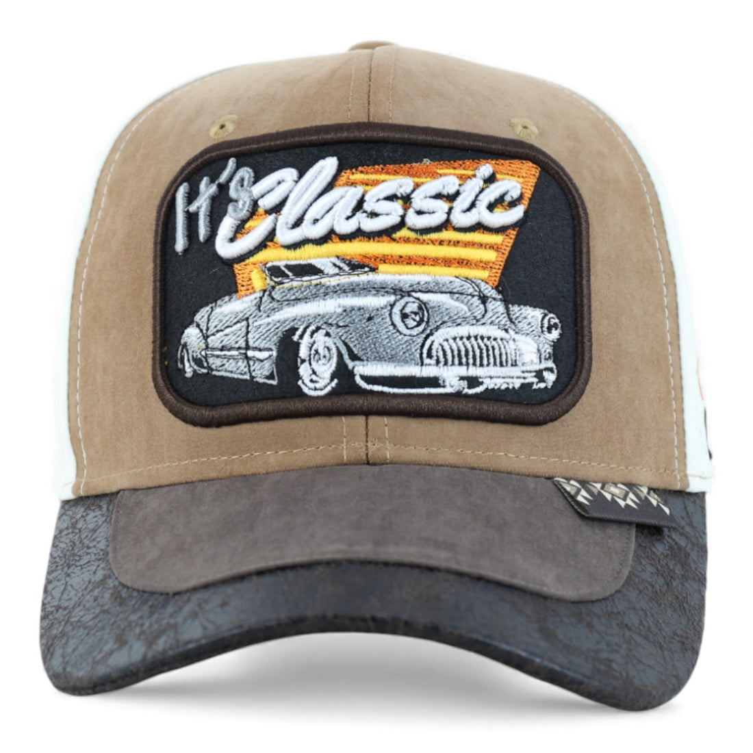 Trendy Apparel Shop Classic Car Embroidered Mesh Back Baseball Cap