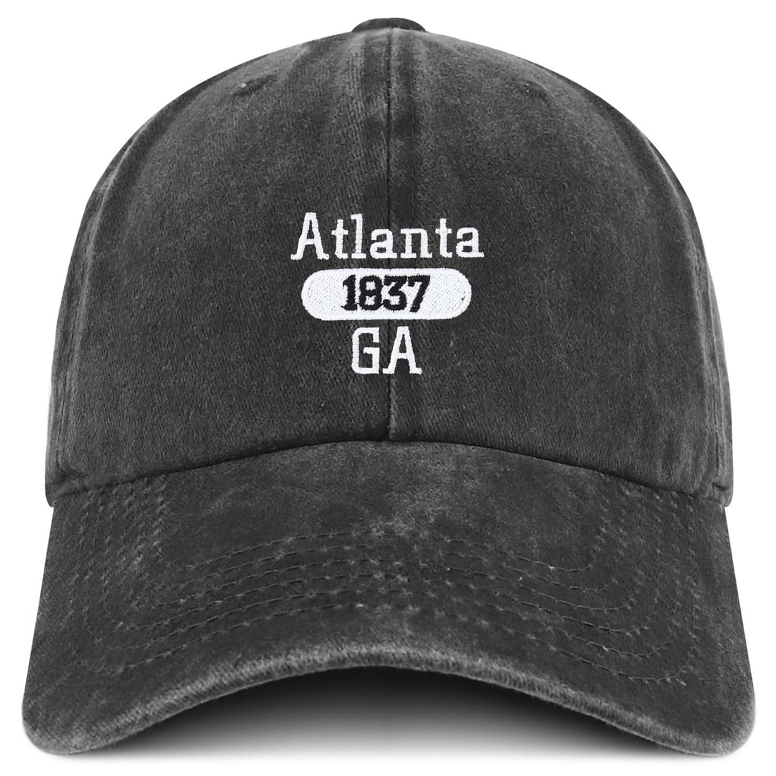 Trendy Apparel Shop Atlanta Est.1837 Embroidered Pigment Dyed Cotton Baseball Cap