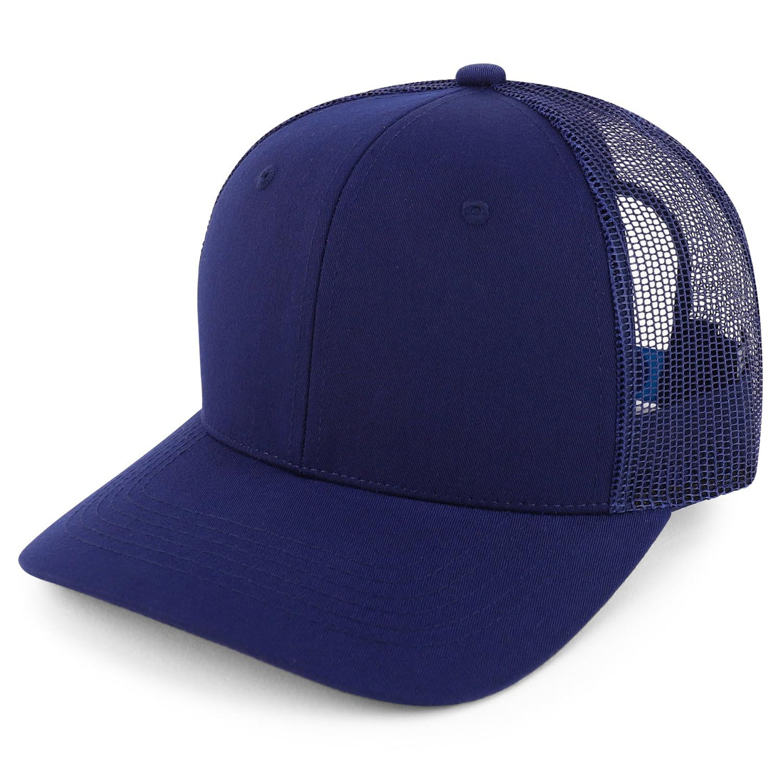 Trendy Apparel Shop Structured High Profile 6 Panel Mesh Trucker Baseball Cap