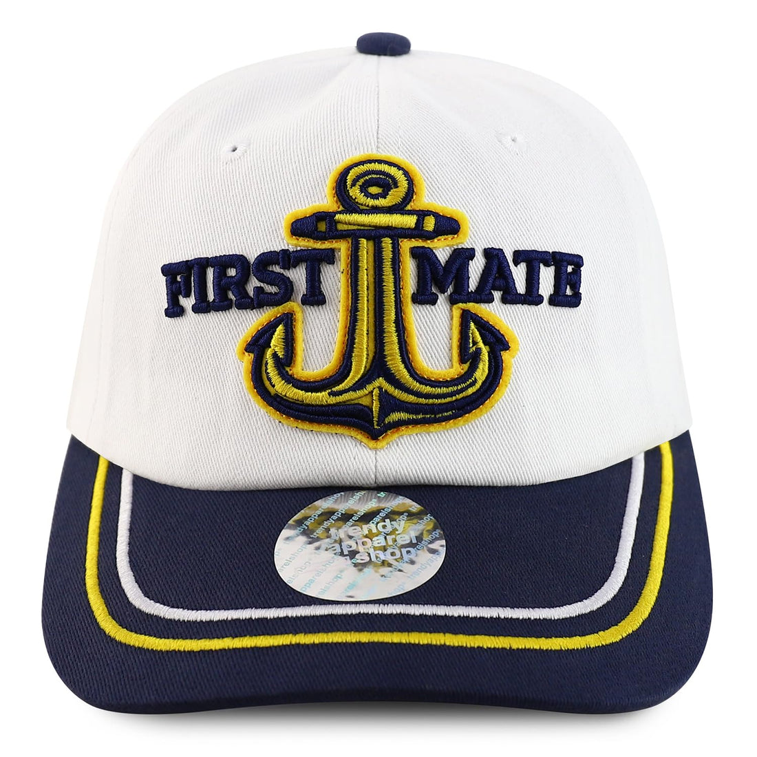 Trendy Apparel Shop Captain, First Mate & Crew 3D Embroidered Baseball Cap