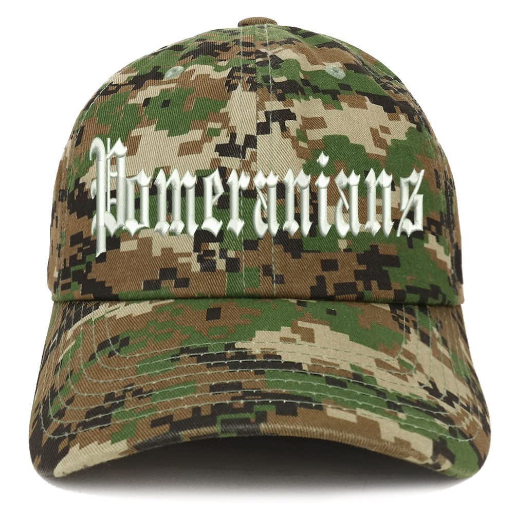 Trendy Apparel Shop Old English Pomeranians Low Profile Soft Cotton Baseball Cap