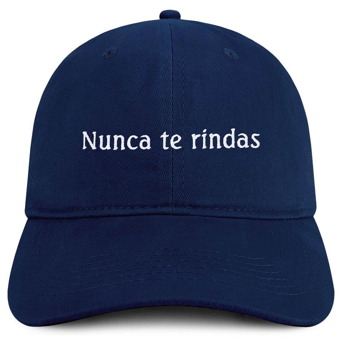 Trendy Apparel Shop Nunca te rindas Embroidered Cotton Low Profile Dad Hat
