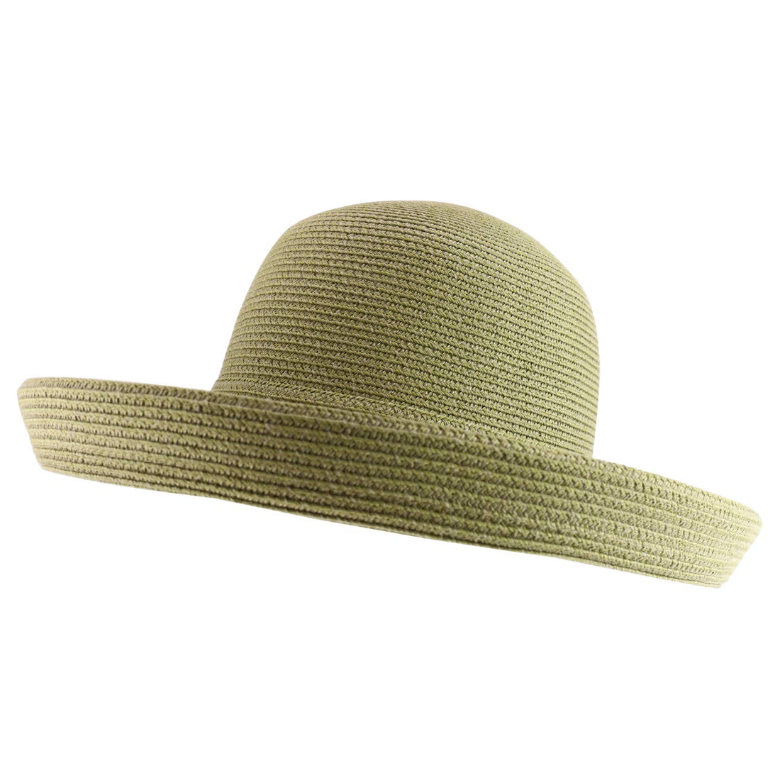 Trendy Apparel Shop Women's UPF 50+ Soft Paper Braid Large Kettle Brim Sun Hat