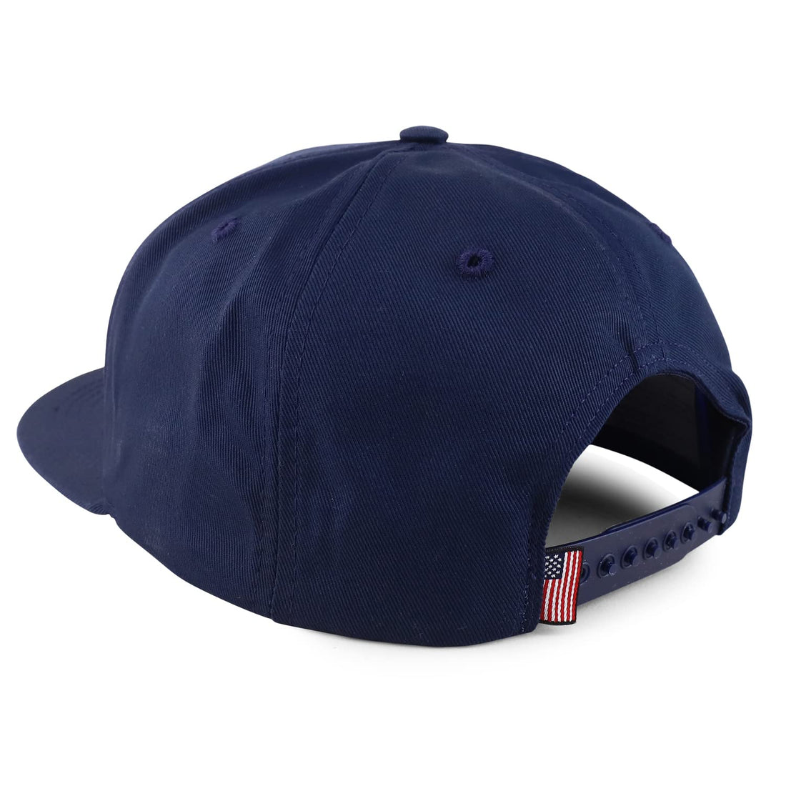 Trendy Apparel Shop Made in USA Structured 6 Panel Flatbill Snapback Cap