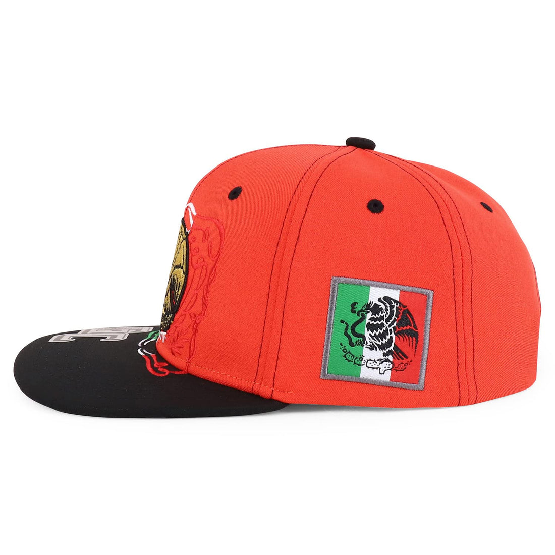Trendy Apparel Shop Mexico Eagle Embroidered Flatbill Snapback Cap