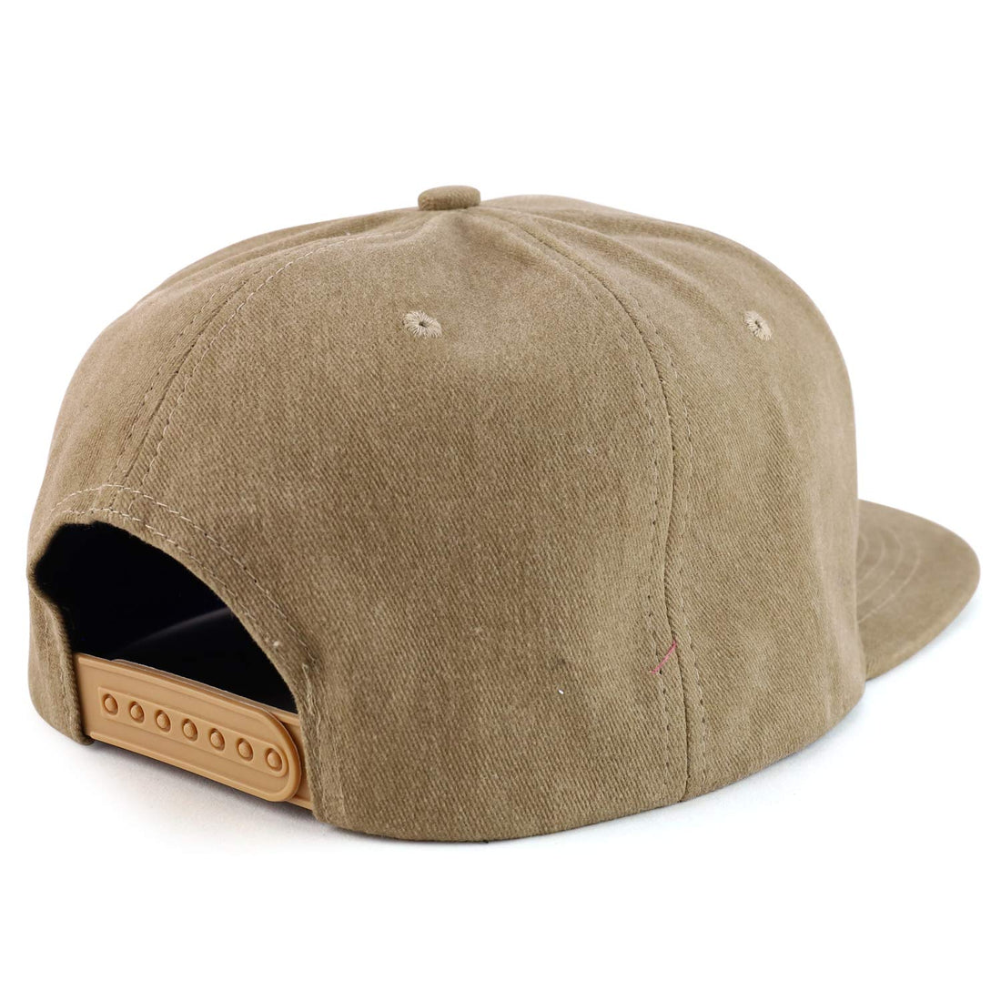Trendy Apparel Shop Oversized XXL Plain Pigment Dyed Flatbill Snapback Cap