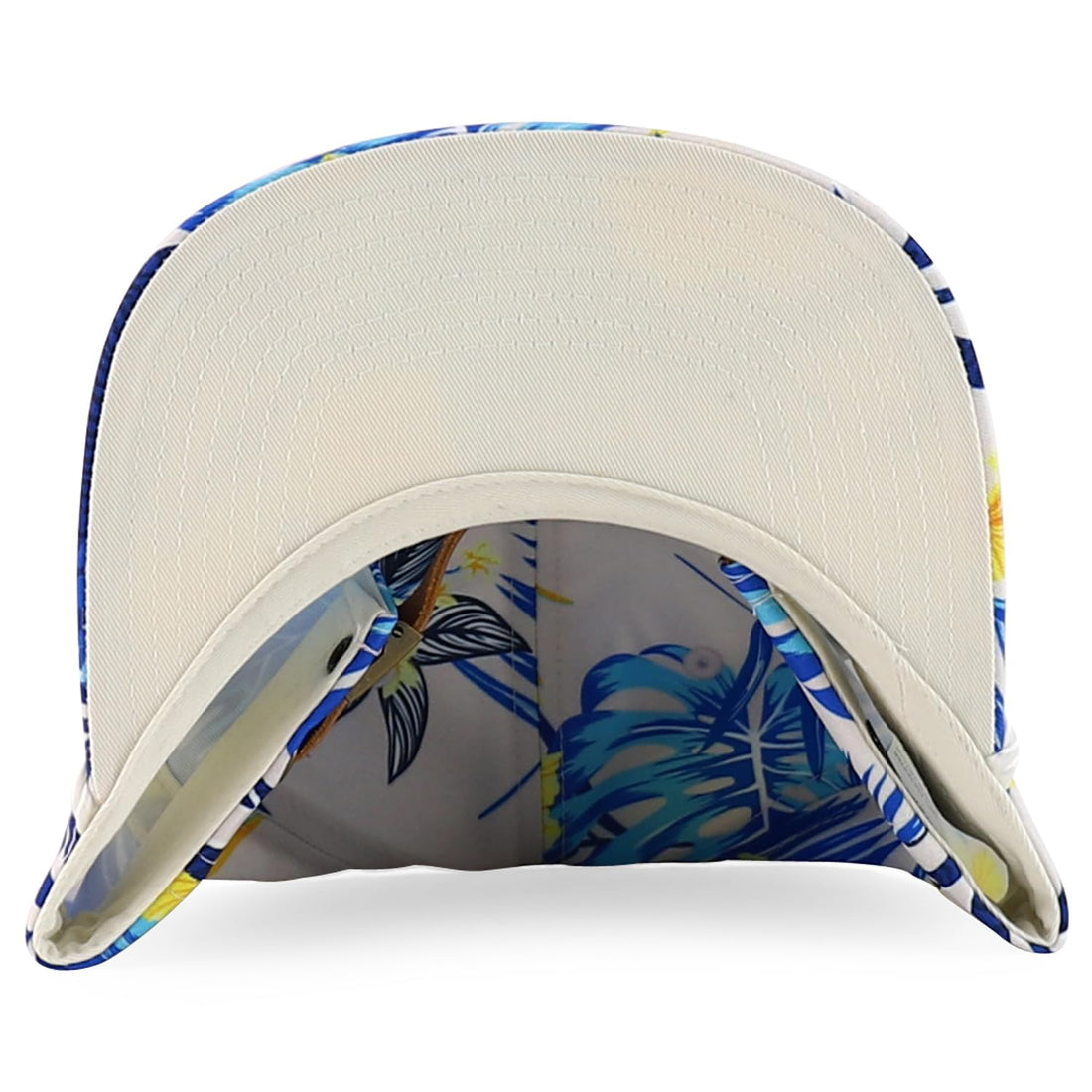 Trendy Apparel Shop Floral Print Unstructured 5 Panel Flatbill Rope Baseball Cap