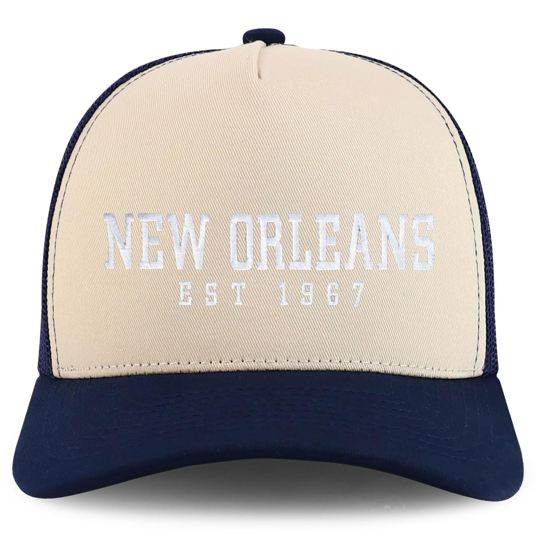 Trendy Apparel Shop New Orleans Est.1967 Embroidered 5 Panel Snapback Trucker Cap