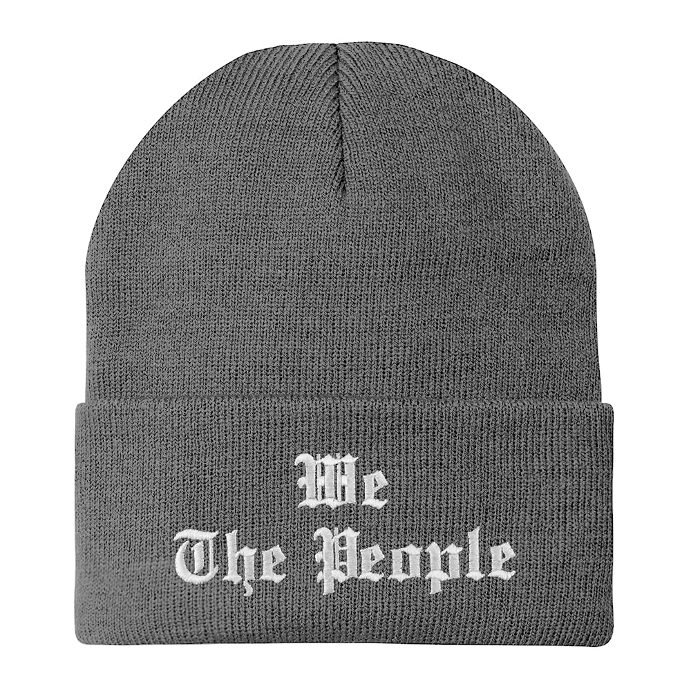 Trendy Apparel Shop We The People Old English Embroidered Long Cuff Beanie