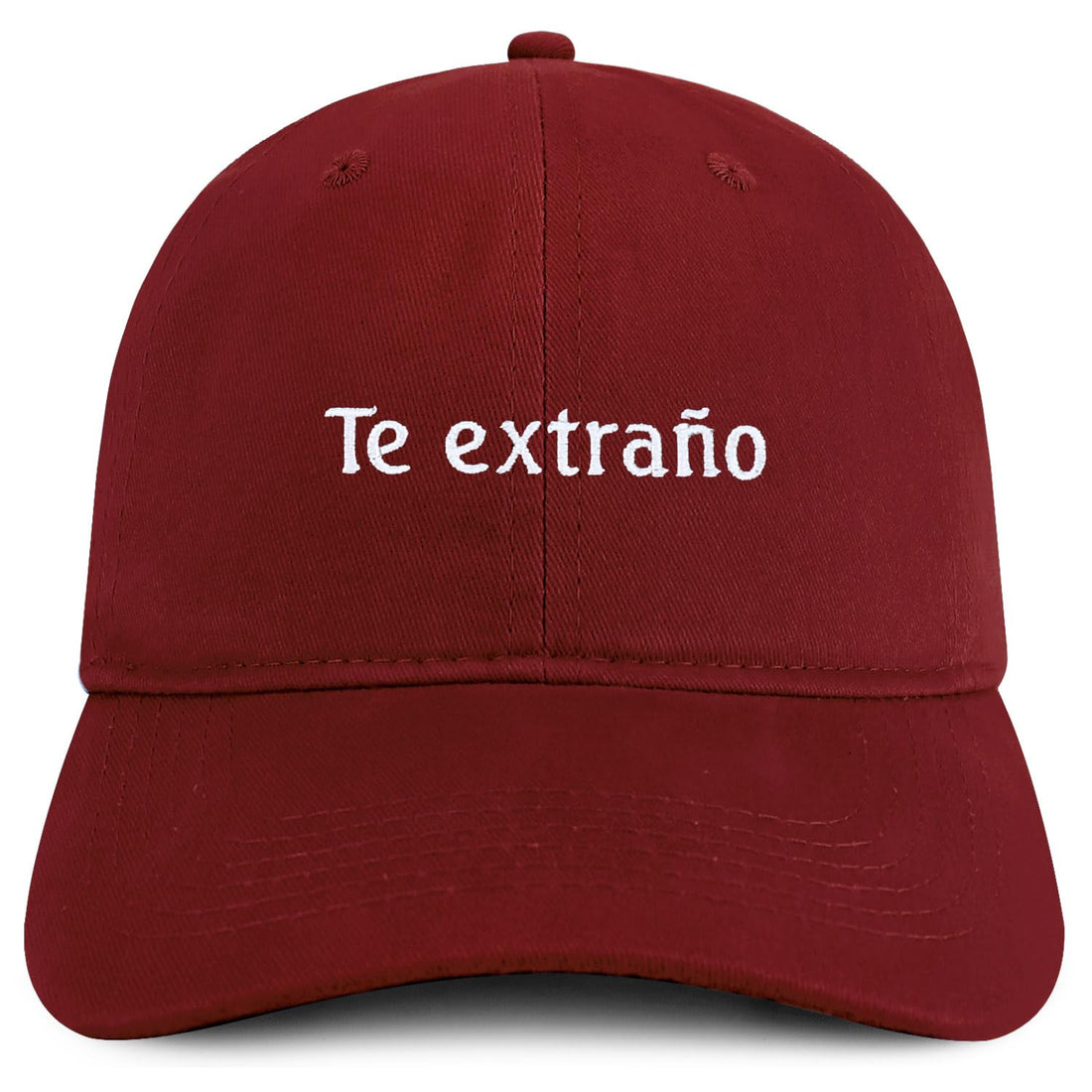 Trendy Apparel Shop Te extrano Embroidered Cotton Low Profile Dad Hat