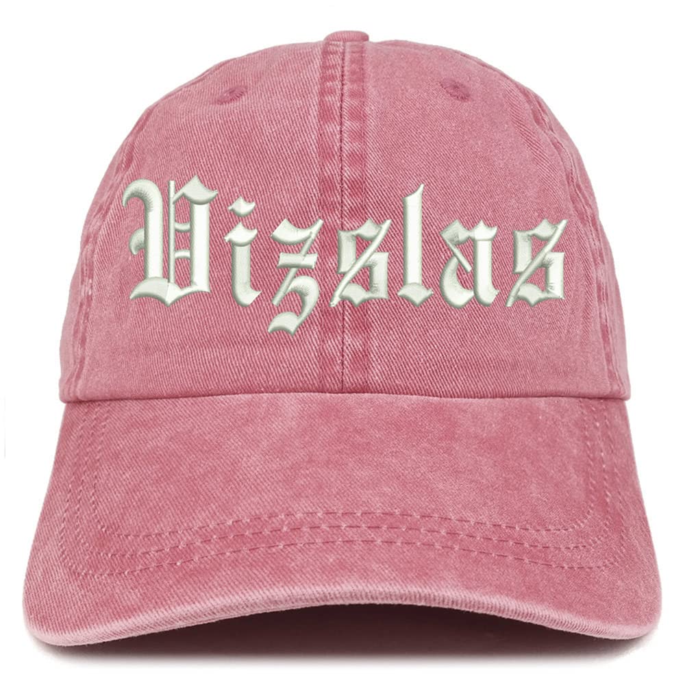 Trendy Apparel Shop Old English Vizslas Washed Pigment Dyed Baseball Cap