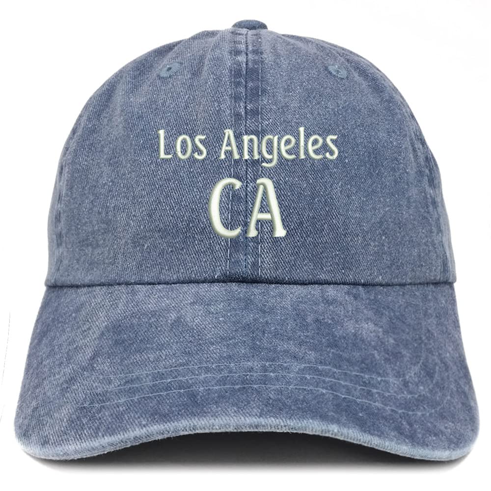 Trendy Apparel Shop Los Angeles CA Embroidered Pigment Dyed Washed Baseball Cap