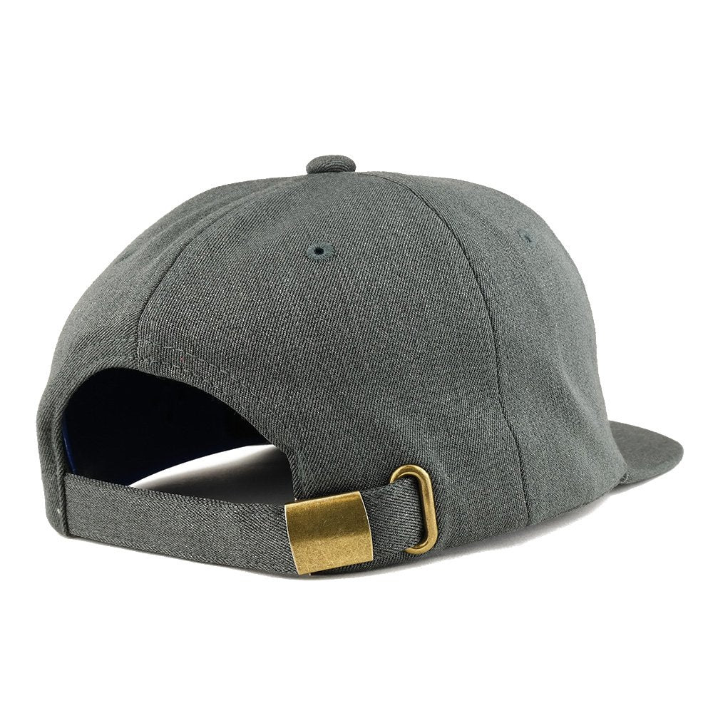 Trendy Apparel Shop Premium Soft Unstructured Flatbill Adjustable Snapback Cap