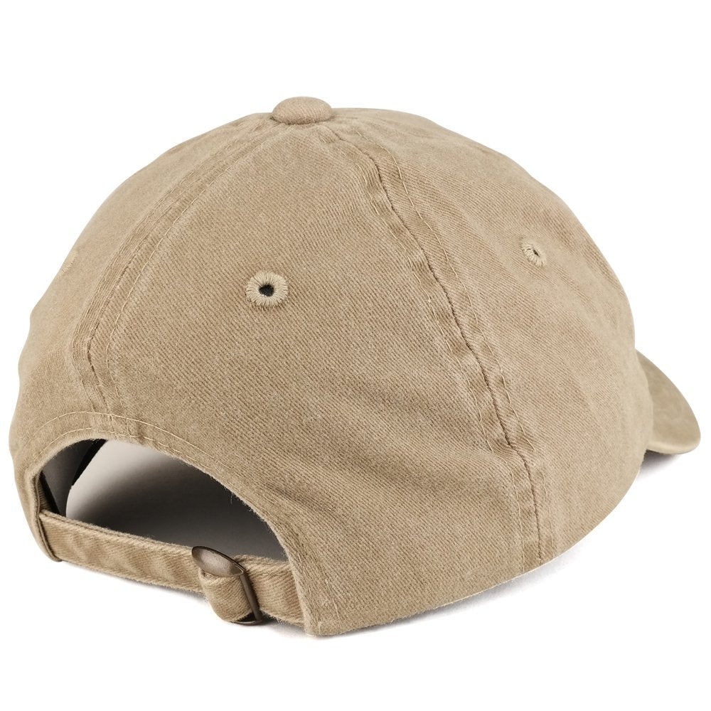 Trendy Apparel Shop Hashtag Winning Embroidered Pigment Dyed Washed Cotton Unstructured Baseball Cap