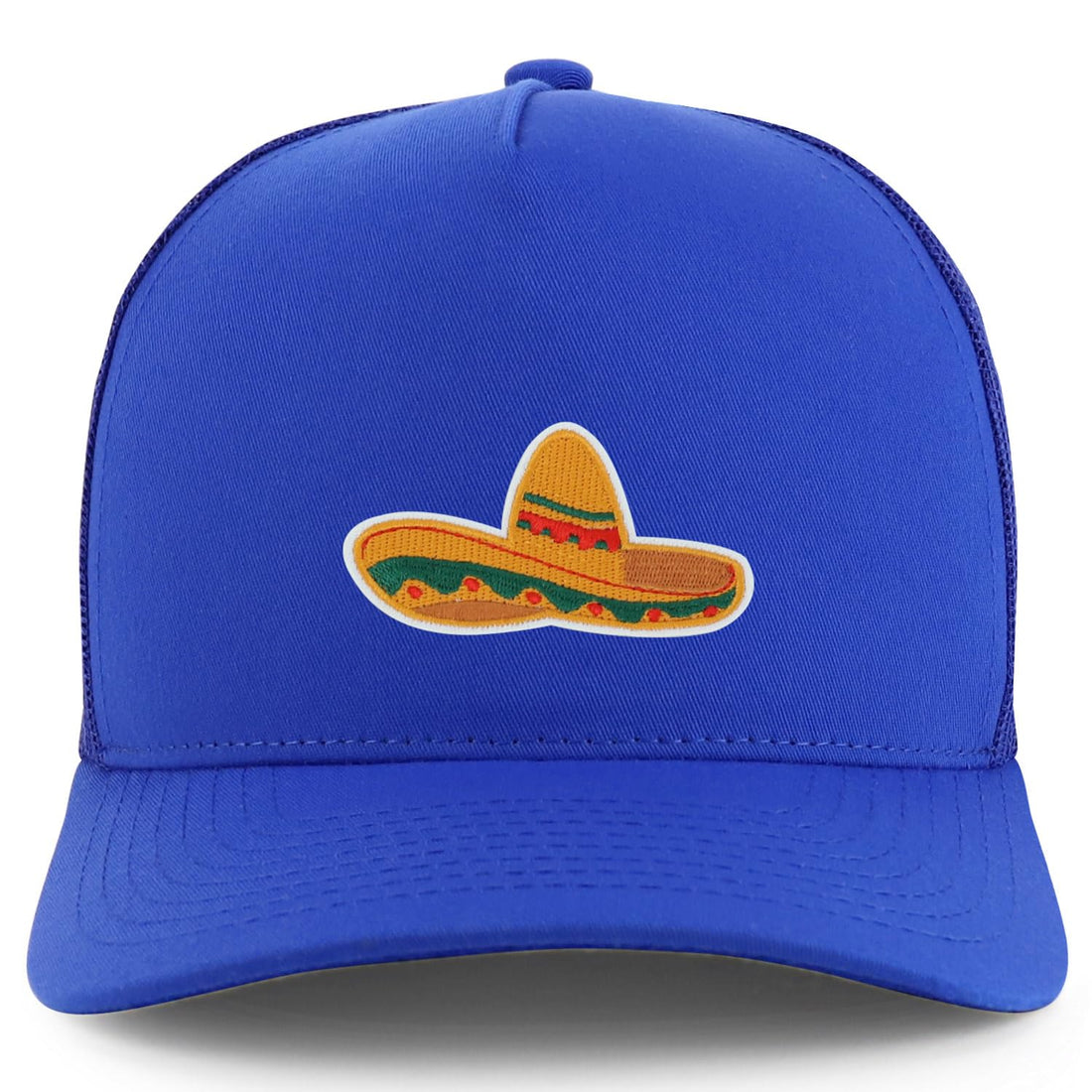 Trendy Apparel Shop Mexican Fiesta Sombrero Embroidered Patch Trucker Cap