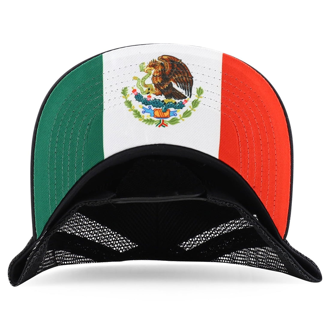 Trendy Apparel Shop Flag of Mexico State 5 Panel Mesh Back Snapback Cap