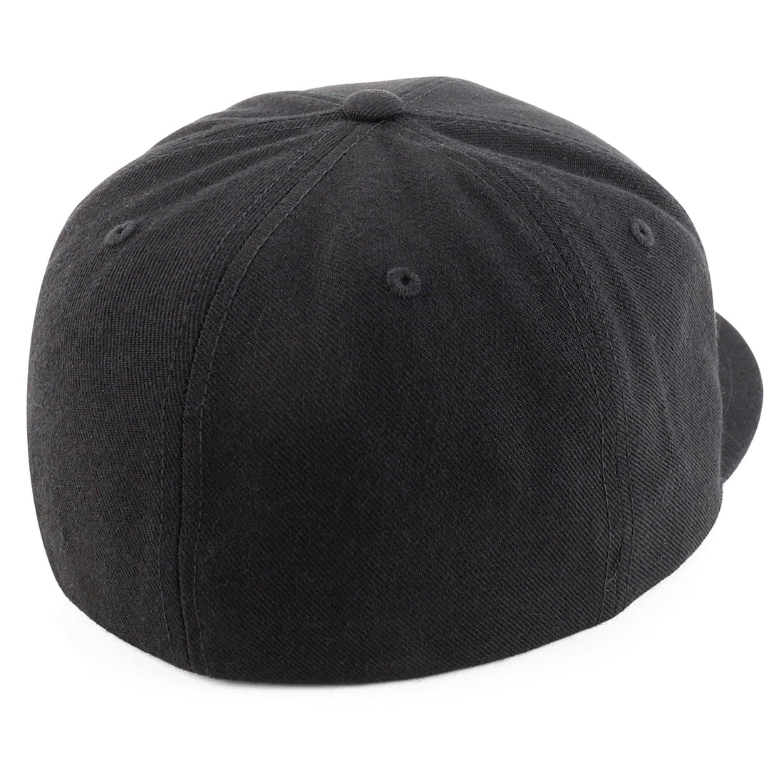 Trendy Apparel Shop Oversize XXL Plain Structured 6 Panel Flat Bill Fitted Cap