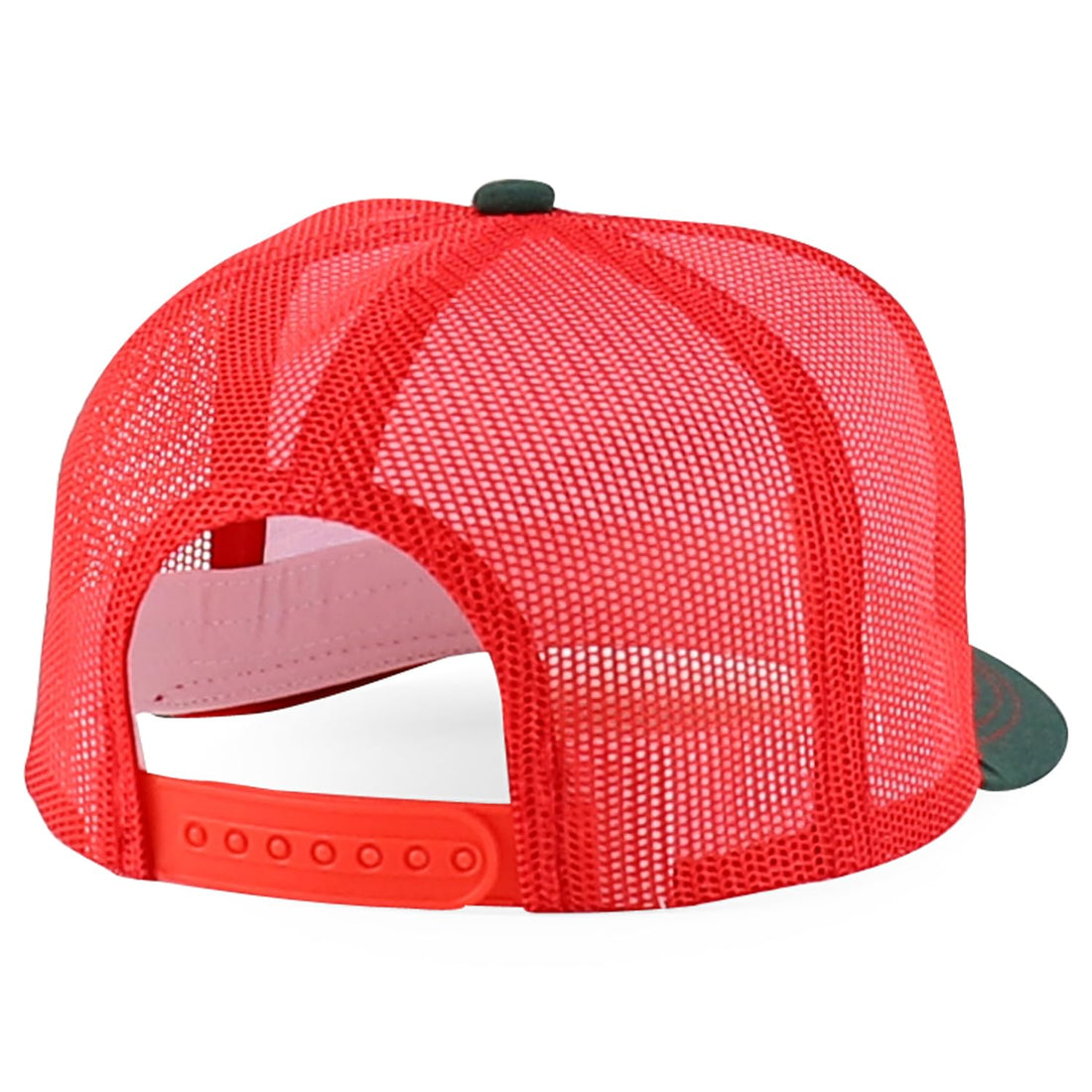 Trendy Apparel Shop 5 Panel Structured Trucker Cap with Mexico Flag Design Undervisor