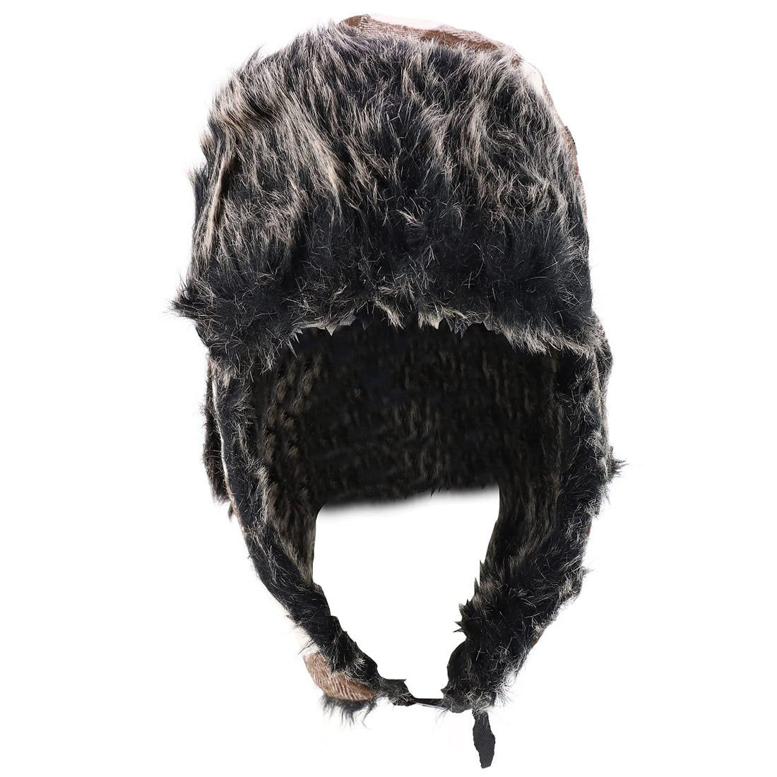 Trendy Apparel Shop Faux Fur Check Plaid Earflap Winter Trooper Hat